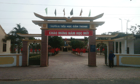 Ghi được ở Trường tiểu học Cẩm Thành