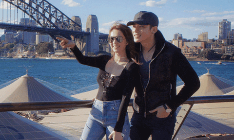  Ngọc Trinh sánh đôi Minh Trung dạo chơi ở Australia