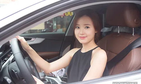 Midu cặm cụi tự lau chùi, sơn phết shop thời trang