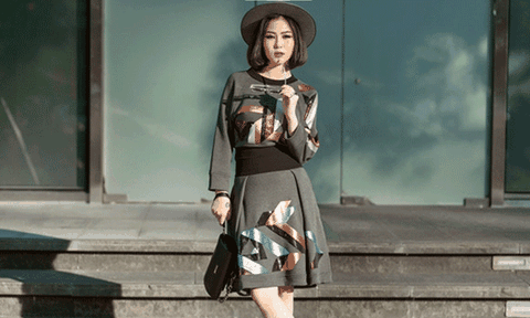 Hương Tràm lột xác với đồ hiệu