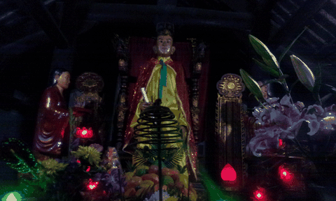 Linh thiêng trong giếng bán nguyệt tại miếu Bảo Hà