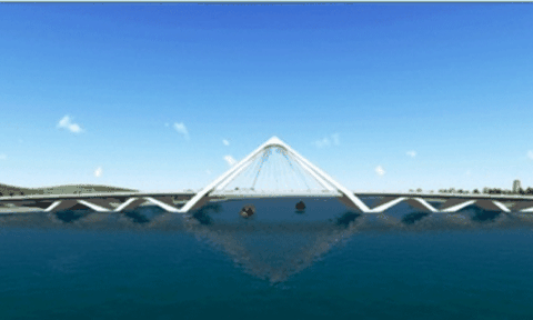 "Nón Huế" đoạt giải Nhất thi kiến trúc cầu vượt sông Hương