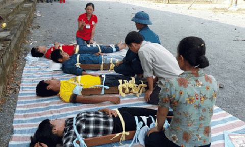 Thanh Mai: Tập huấn đội ứng phó nhanh và diễn tập phòng ngừa thảm họa