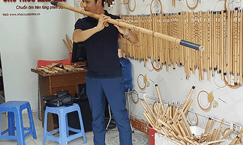 Cây sáo trúc lớn nhất Việt Nam