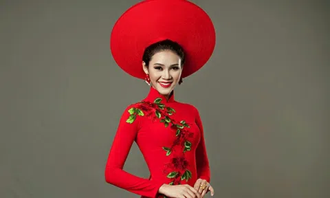 Quách Hằng "rực rỡ" trong BST áo dài nền nã của NTK Trọng Nguyễn 