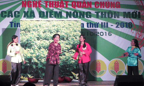 Nghệ thuật quần chúng "kể" về các xã điểm nông thôn mới