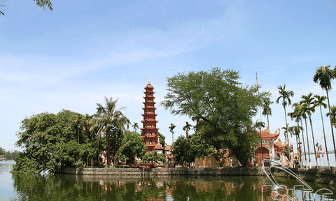 Khám phá lối kiến trúc độc đáo của ngôi chùa cổ Trấn Quốc