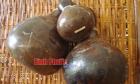 Trái bầu khô trong đời sống người S’tiêng