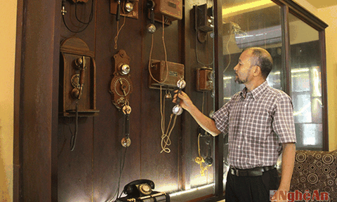 Bộ sưu tập điện thoại cổ độc nhất vô nhị ở Nghệ An