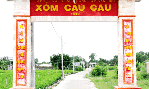 Chuyện về những chiếc cổng ấp văn hóa     