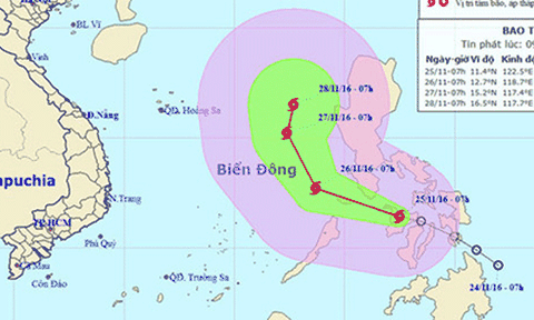 Một cơn bão mới đang hình thành trên biển
