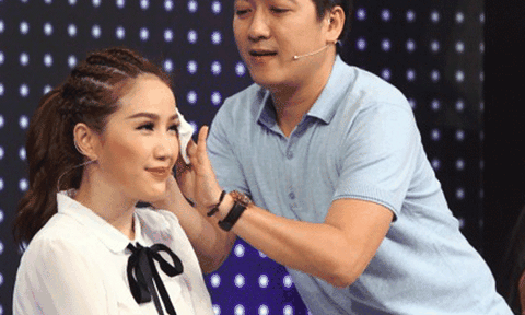 Trường Giang o bế, chăm sóc Bảo Thy hết mức