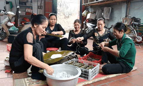 Bánh tẻ làng Chờ đậm đà hương vị xứ Kinh Bắc