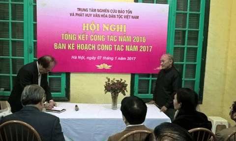 Tổng kết năm 2016, triển khai công tác năm 2017 của Trung tâm nghiên cứu bảo tồn phát huy văn hóa dân tộc Việt Nam