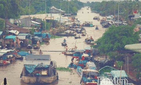 Về Sóc Trăng nhớ ghé thăm chợ nổi Ngã Năm