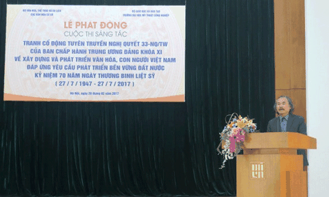 Phát động cùng lúc hai cuộc thi sáng tác tranh cổ động