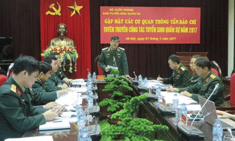 Các trường đại học quân đội thay đổi cách xét tuyển