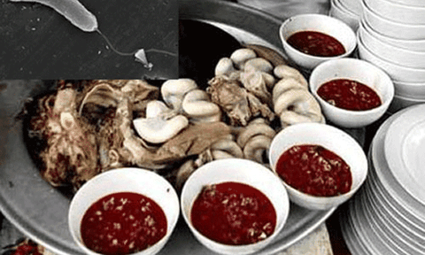 Ăn lòng heo, nhập viện tập thể 