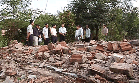  Di tích bị tháo dỡ rồi "phơi" gần 6 tháng do cán bộ nóng vội