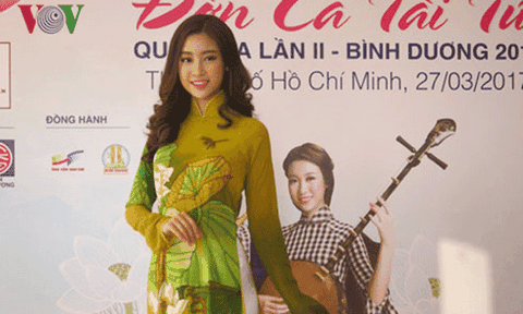 Hoa hậu Mỹ Linh làm gương mặt đại diện cho Festival Đờn ca tài tử