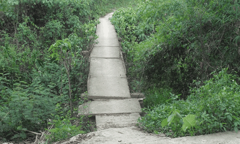 Xã nông thôn mới, dân vẫn phải đi cầu khỉ 