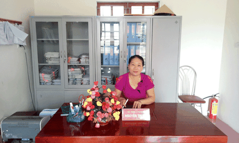 Niềm vui của cô và trò Trường mầm non Tào Sơn