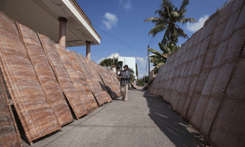 Nét độc đáo của làng nghề bánh tráng Nhơn Hòa