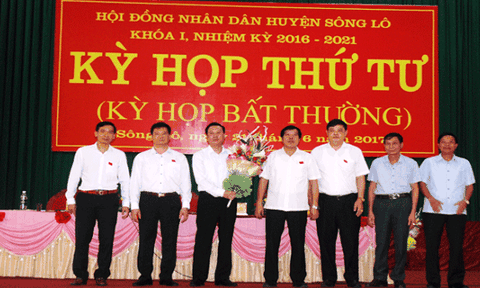 Vĩnh Phúc: Sông Lô có tân Bí thư Huyện ủy và tân Chủ tịch UBND huyện