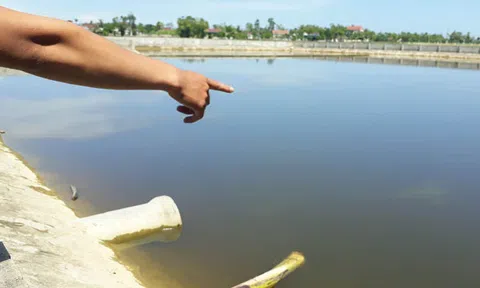 Hà Tĩnh: Hồ chứa nước thải nằm cạnh Trạm y tế xã