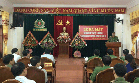 Hà Tĩnh: Công an thị xã Hồng Lĩnh ra mắt đội Cảnh sát trật tự - Cơ động