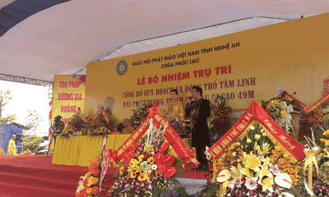 Chùa Phúc Lạc: Lễ bổ nhiệm trụ trì, động thổ tâm linh đại Phật tượng Thích Ca Mâu Ni 49m