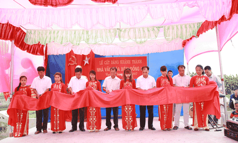 Huy động xây dựng Nhà văn hóa ở Đồng Lợi