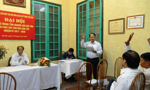 Đại hội chi bộ Trung tâm nghiên cứu bảo tồn và phát huy văn hóa dân tộc Việt Nam nhiệm kỳ 2017 – 2020