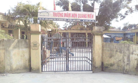 Ghi nhận ở Trường mầm non Quang Hiến