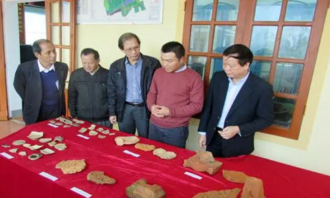 Phát hiện nhiều di vật thời Lý, Trần tại di tích Đền Huyện 