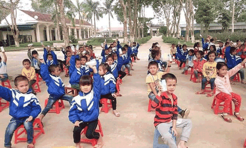 Trường tiểu học Dũng Hợp: Đẩy mạnh thực hiện chương trình “Sữa học đường”