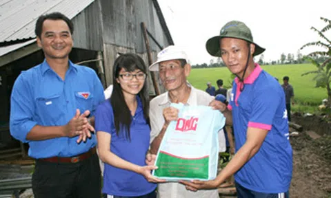 Sinh viên góp sức xây dựng nông thôn mới