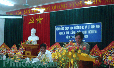 Phòng GD&ĐT huyện Anh Sơn: Tiếp tục thực hiện những giải pháp đột phá