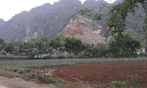 Thanh Hóa: Nổ mìn khai thác đá, người dân nơm nớp lo sợ 