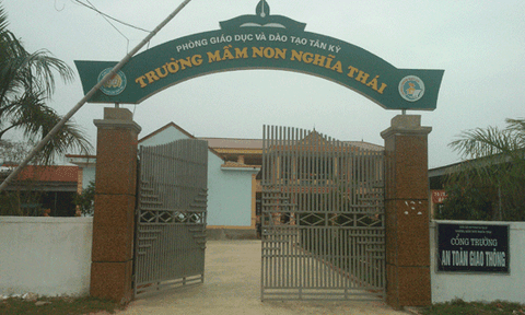 Ghi nhận ở Trường mầm non Nghĩa Thái 