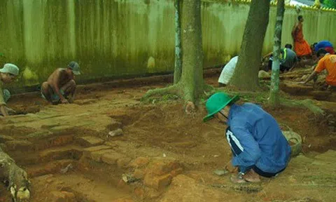 Trà Vinh: Tiến hành khai quật khu di chỉ tại chùa Lò Gạch