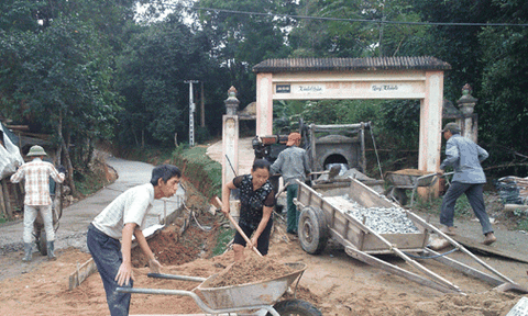 Xã Sơn Thủy: Nhiều nỗ lực trong xây dựng nông thôn mới