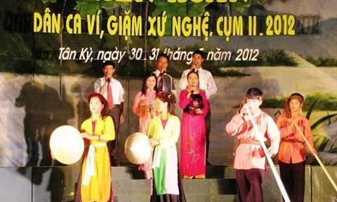 Tổ chức chương trình vinh danh Dân ca Ví, Giặm Nghệ Tĩnh