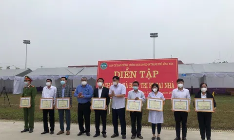 Vĩnh Phúc: TP Vĩnh Yên diễn tập cách ly F1 và điều F1 tại nhà