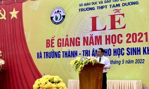 Vĩnh Phúc: Trường THPT Tam Dương bế giảng năm học 2021 - 2022
