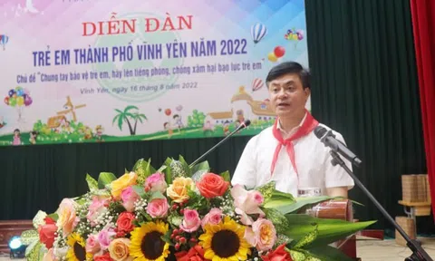 Vĩnh Phúc: TP Vĩnh Yên chung tay bảo vệ trẻ em