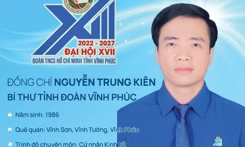 Vĩnh Phúc: Đồng chí Nguyễn Trung Kiên được bầu làm Bí thư Tỉnh Đoàn khóa XVII, nhiệm kỳ 2022 - 2027