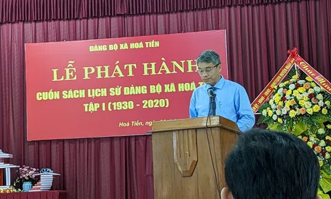 Xã Hóa Tiến (Quảng Bình): Tổ chức lễ phát hành cuốn sách Lịch sử Đảng bộ xã Hóa Tiến tập I 1930 - 2020