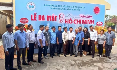 Kiên Giang ra mắt không gian Văn hoá Hồ Chí Minh tại trường Tiểu học và Trung học cơ sở Vĩnh Bình Bắc
