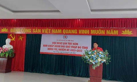 Kiên Giang: Hội chữ thập đỏ tỉnh nâng cao hiệu quả hoạt động nhân đạo, chữ thập đỏ